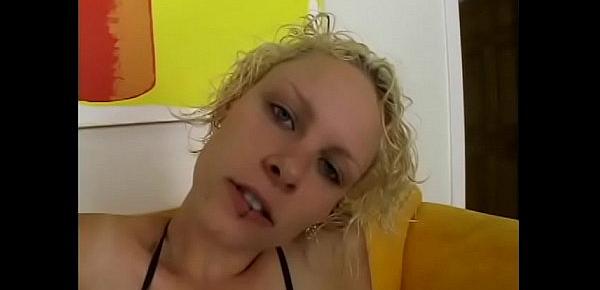  Naughty blonde with piercings Paradise Long shows stud she can make him cum in her mouth